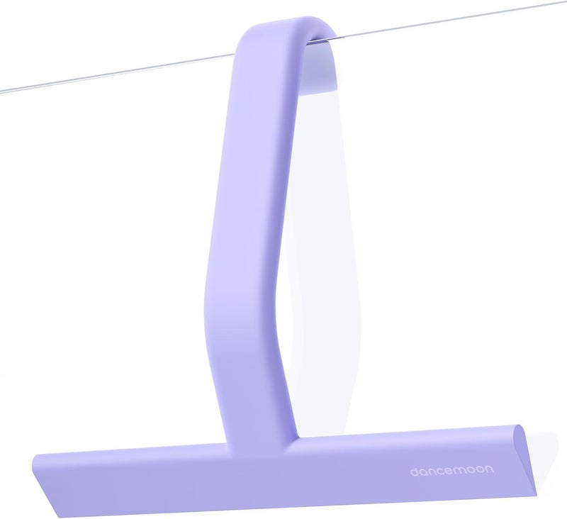 dancemoon JustHang Shower Squeegee for Glass Doors, All-One-Piece Silicone with Built-in Hook Design for Easy Hanging, Household Window Mirror Squeegee for Bathroom, Glass, Kitchen, Tile Wall, Car - Image 1